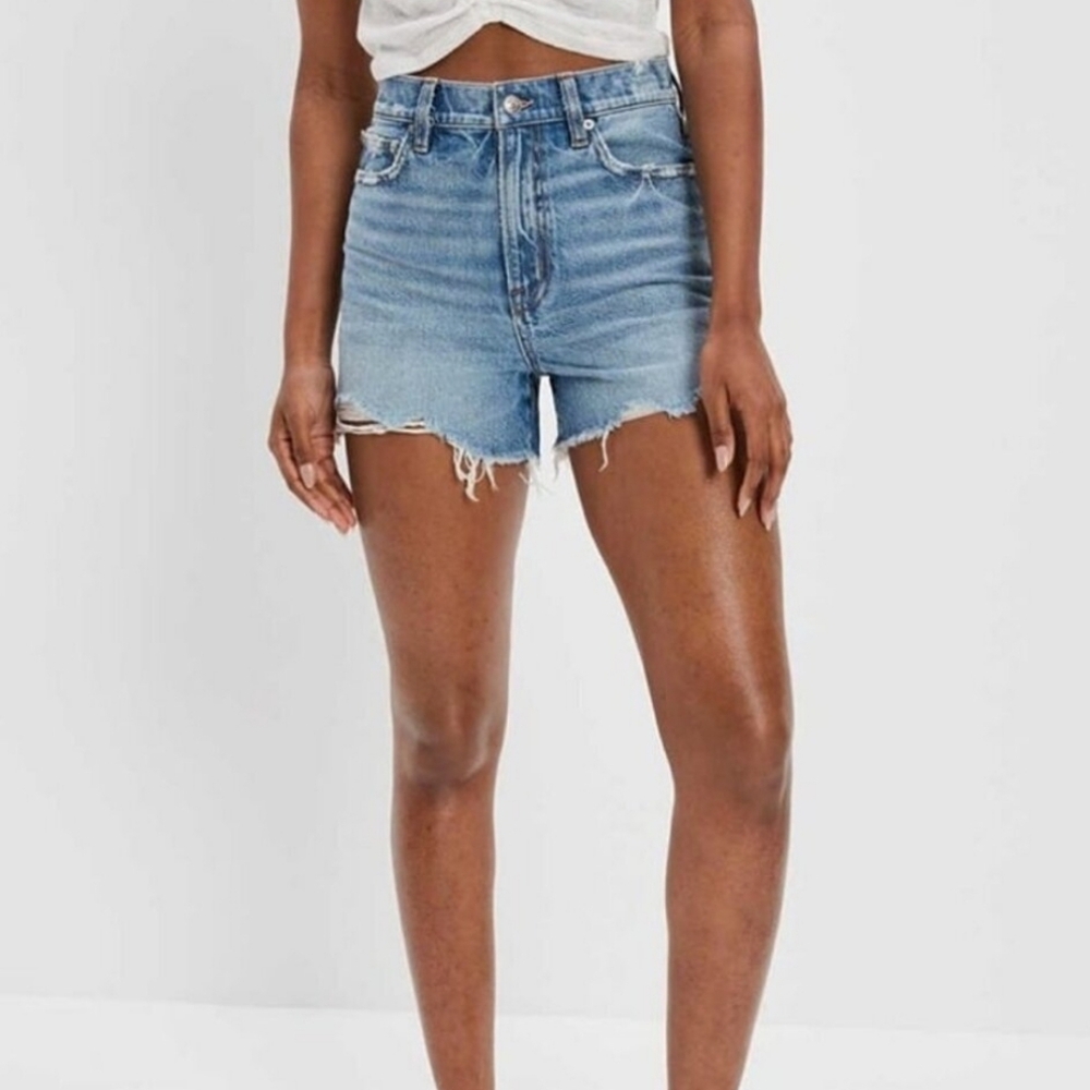 American Eagle Stretch Ultra High Waist 90s Denim Cutoff Shorts